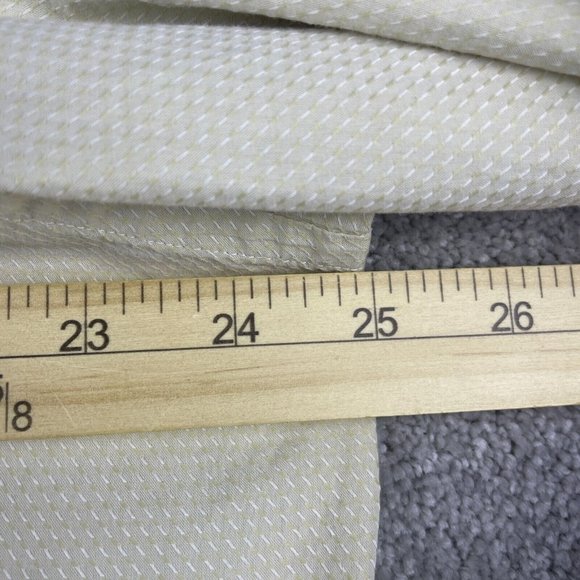 Hugo Boss Dress Shirt Men's Size 17-34/35 Ivory Textured Long Sleeve - Picture 10 of 12